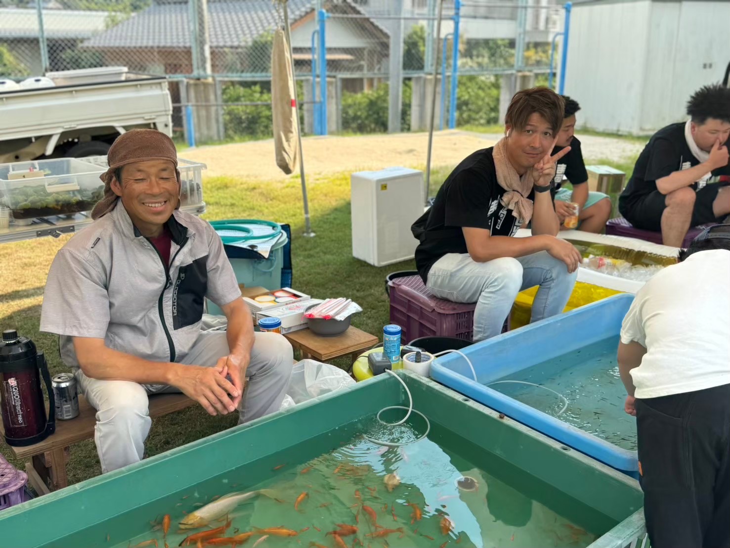 金魚すくいコーナー